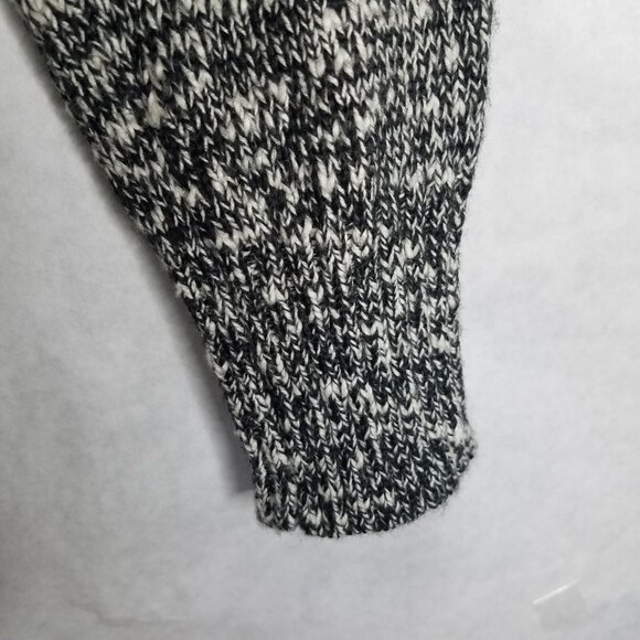 Life Is Good Hoodie Cardigan Women's S Sunset Heart Black White Knit Open Front - Picture 5 of 15